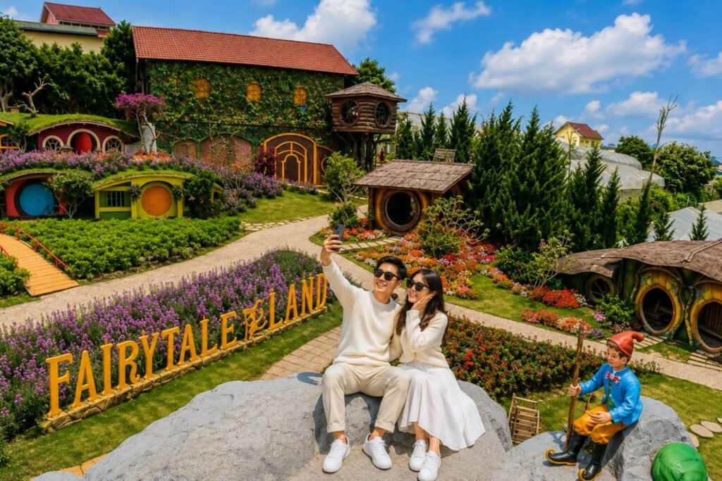 Dalat Fairytale Land với không gian ngôi làng cổ tích tại Đà Lạt