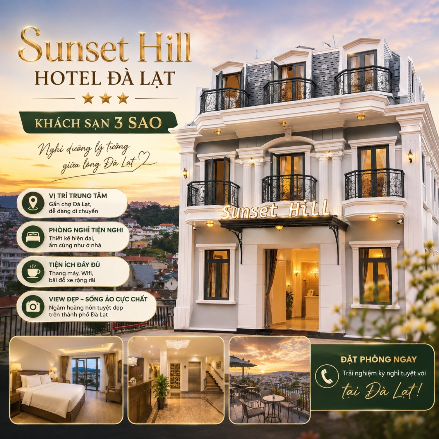 Sunset Hill Hotel – Khách Sạn 3 Sao Đà Lạt