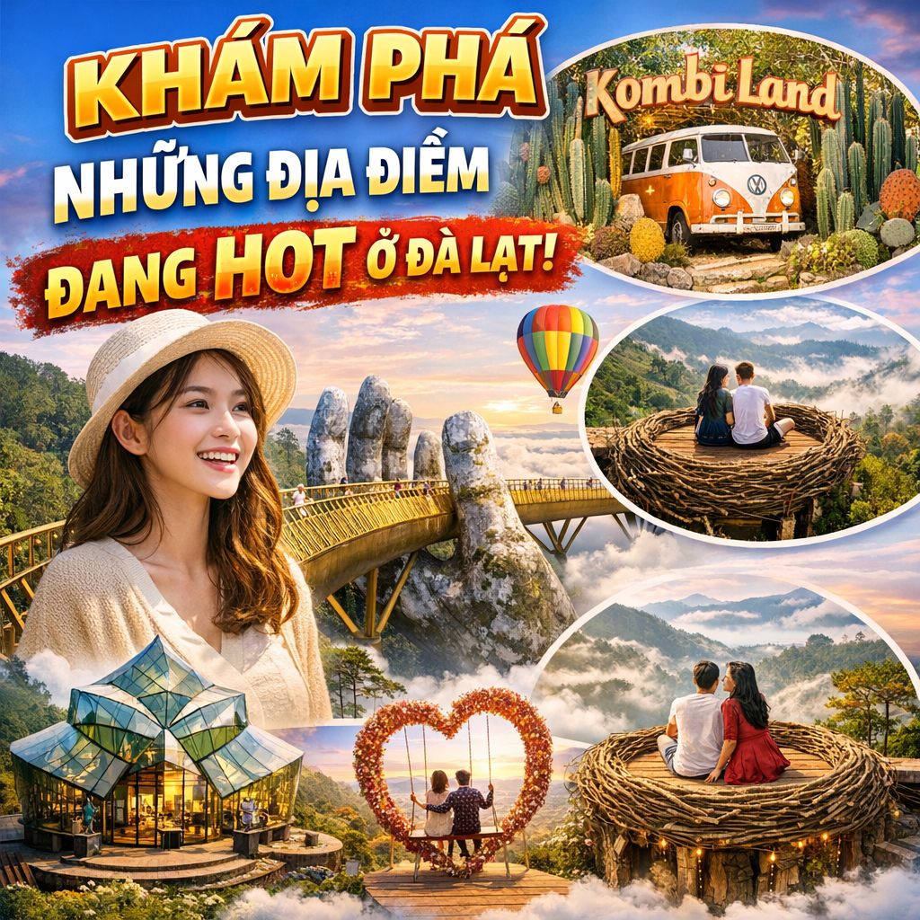những địa điểm đang hot ở đà lạt
