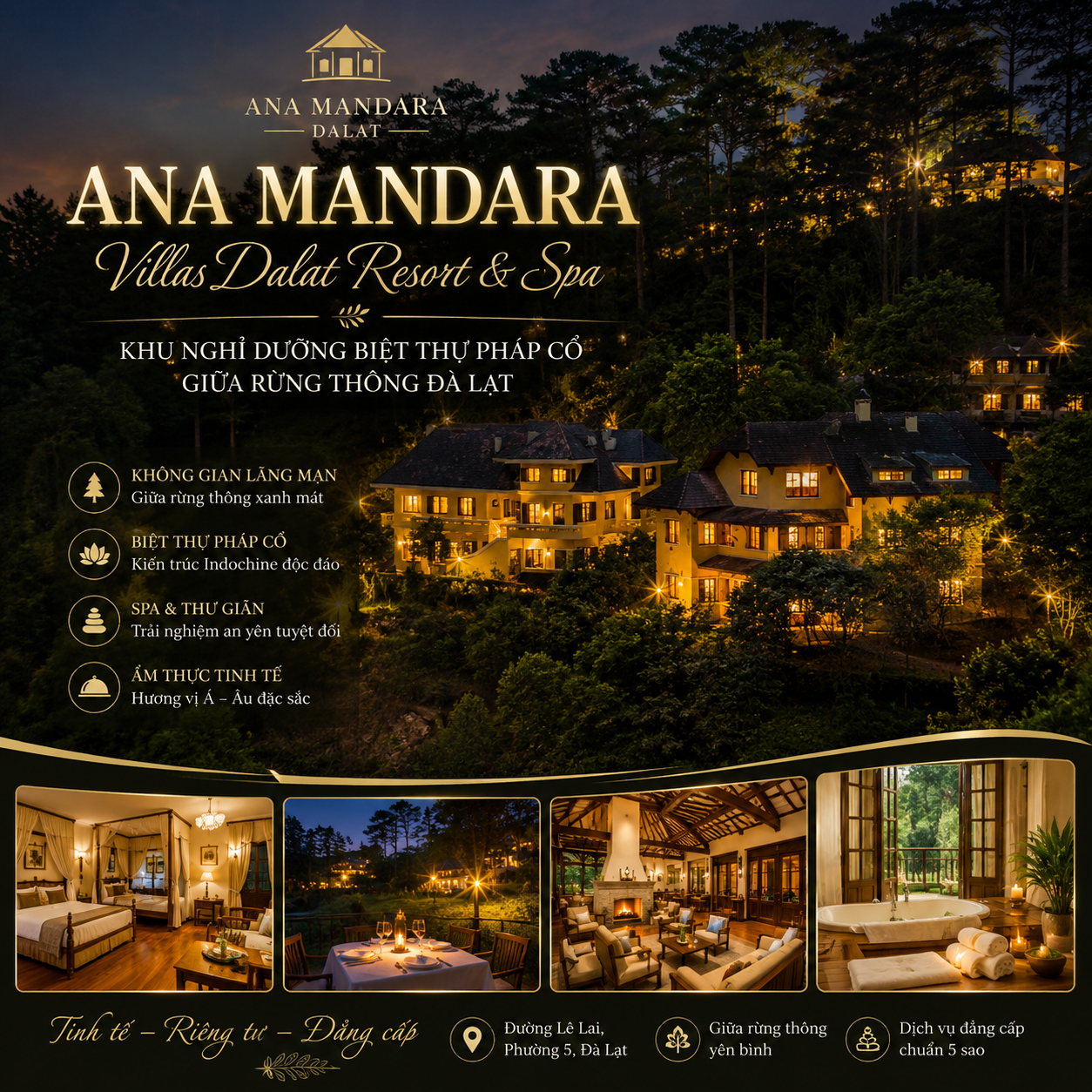 Ana Mandara Villas Dalat Resort & Spa – Resort 5 Sao Đà Lạt