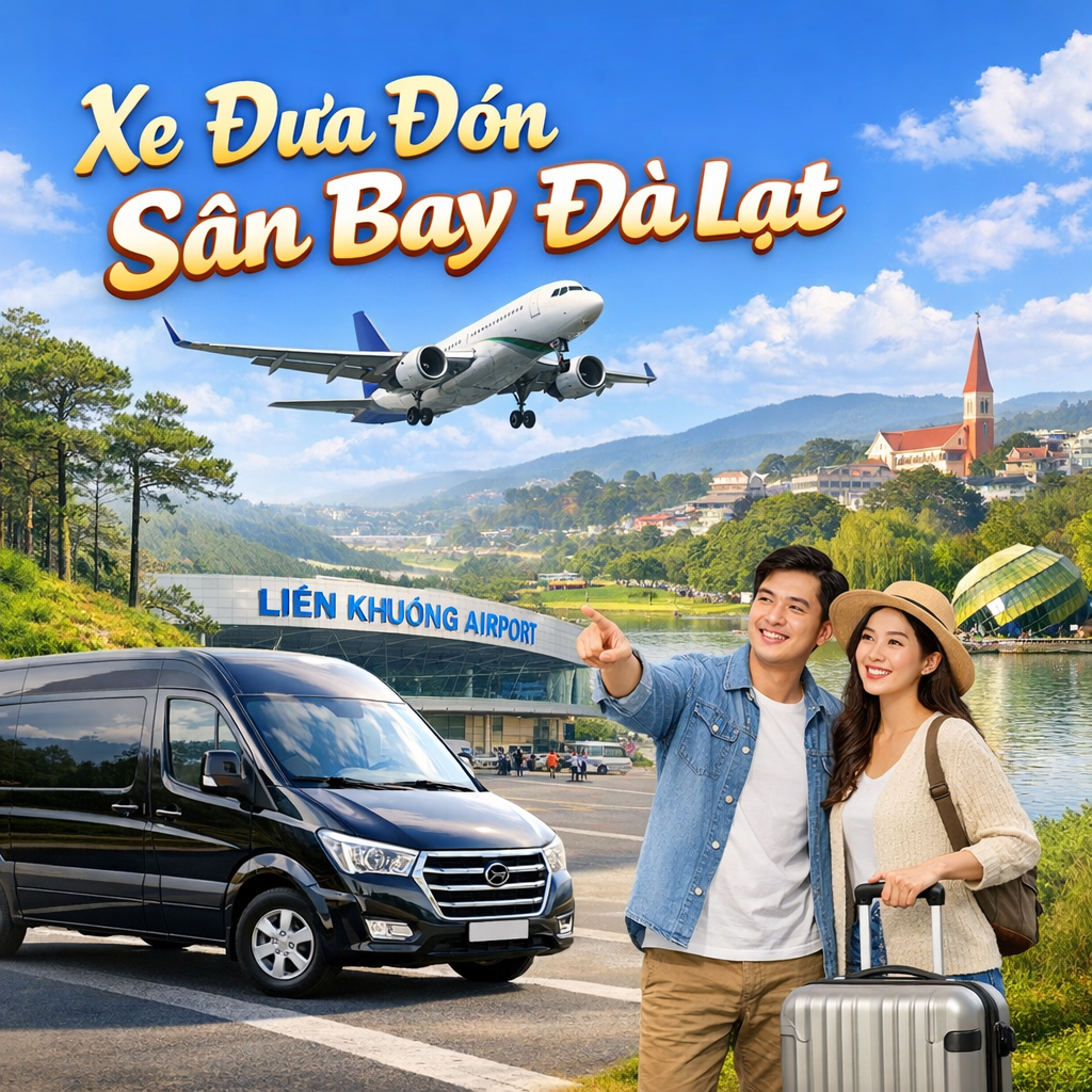 xe đưa đón sân bay đà lạt