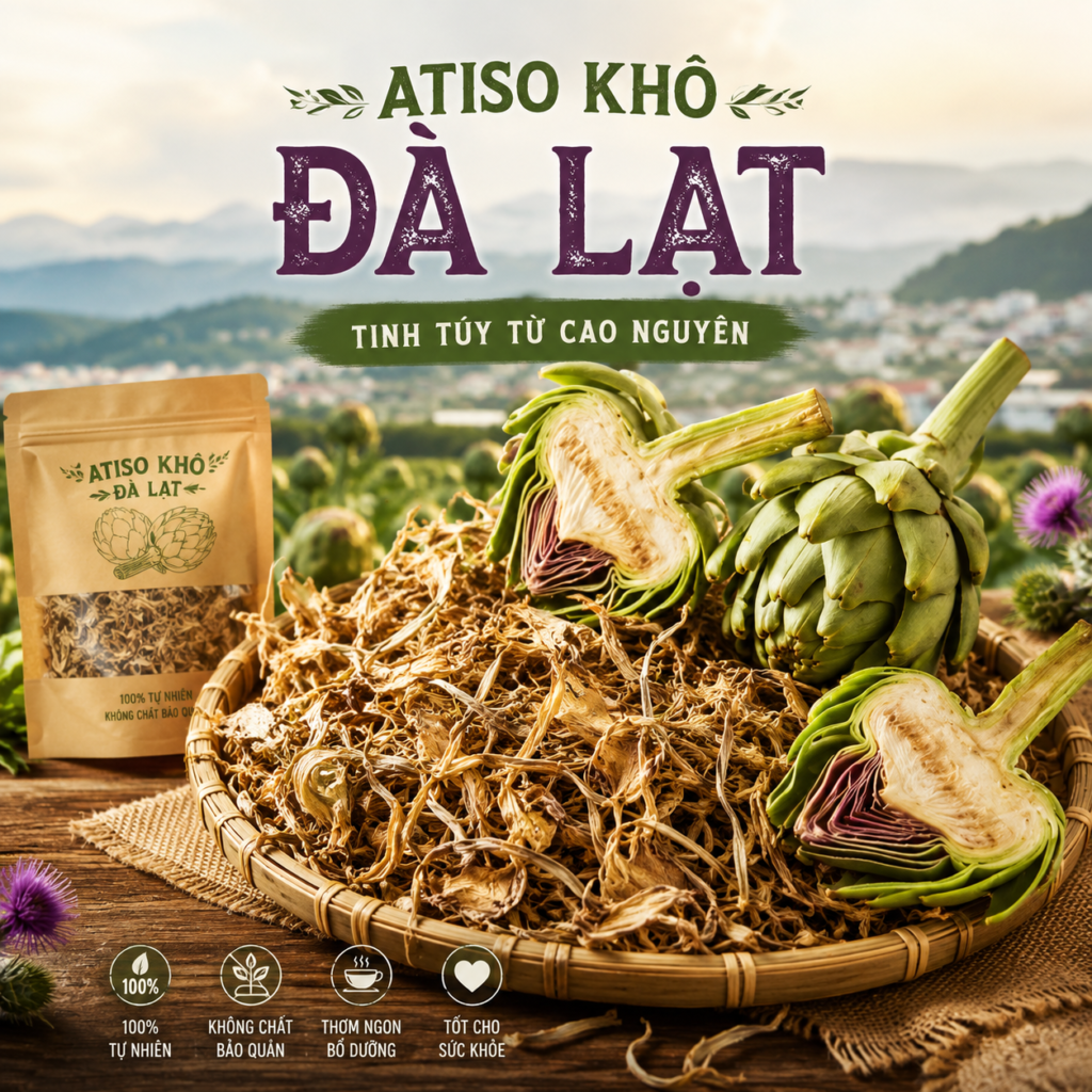 Atiso khô Đà Lạt chất lượng cao dùng pha trà