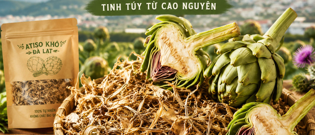 Atiso khô Đà Lạt chất lượng cao dùng pha trà