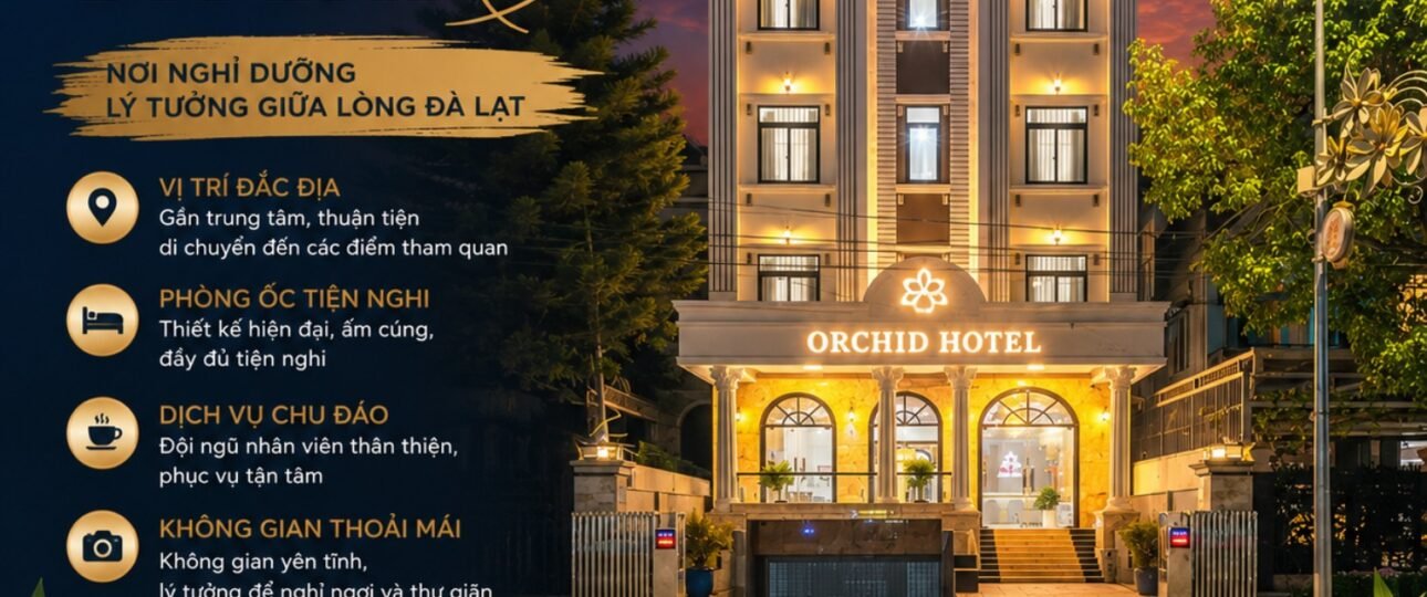 khách sạn đà lạt gần trung tâm orchid hotel 2 sao
