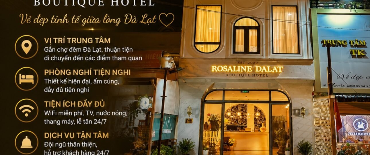 Phòng khách sạn Đà lạt 1 Sao Rosaline hotel