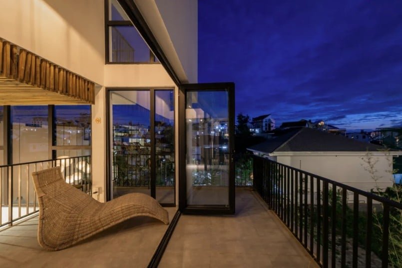 Ban công D'Mai Xanh Boutique Hotel Đà Lạt