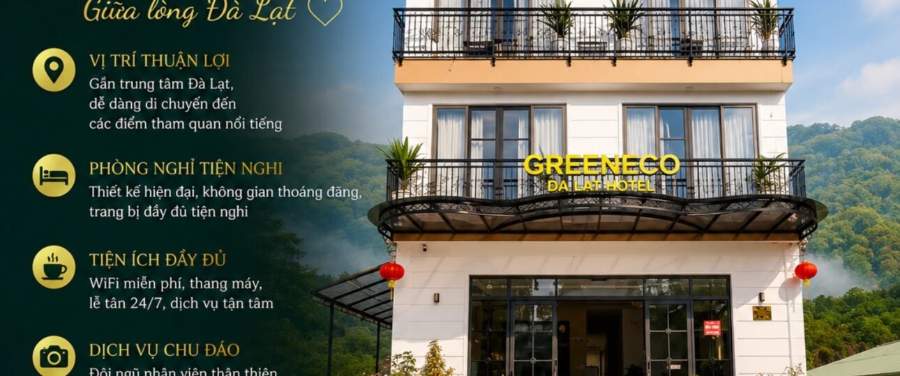 Đặt phòng khách sạn 2 sao đà lạt GreenEco Da Lat Hotel