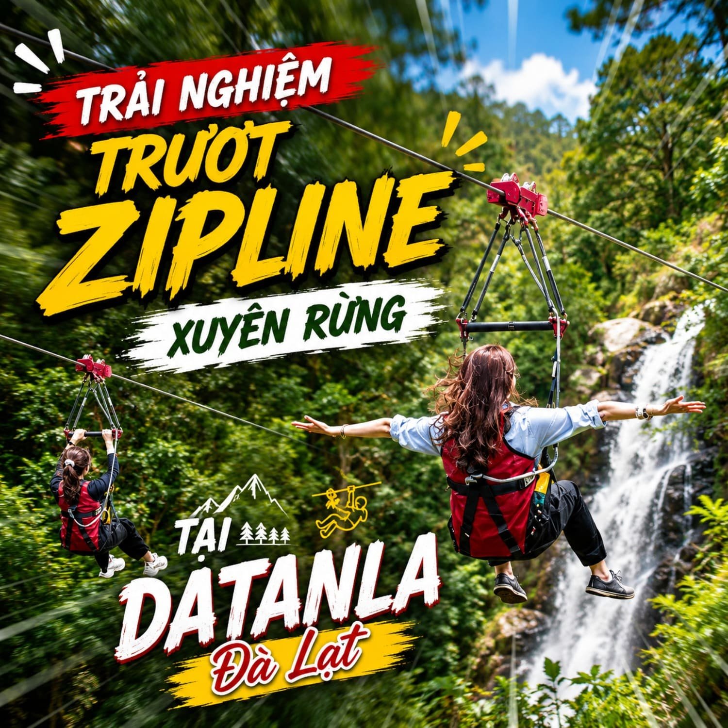 Trải Nghiệm Trượt Zipline Xuyên Rừng Tại Datanla Đà Lạt – Hoạt Động Mạo Hiểm Đáng Thử